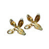 Elegante Blumen-Ohrringe aus 14K Gold